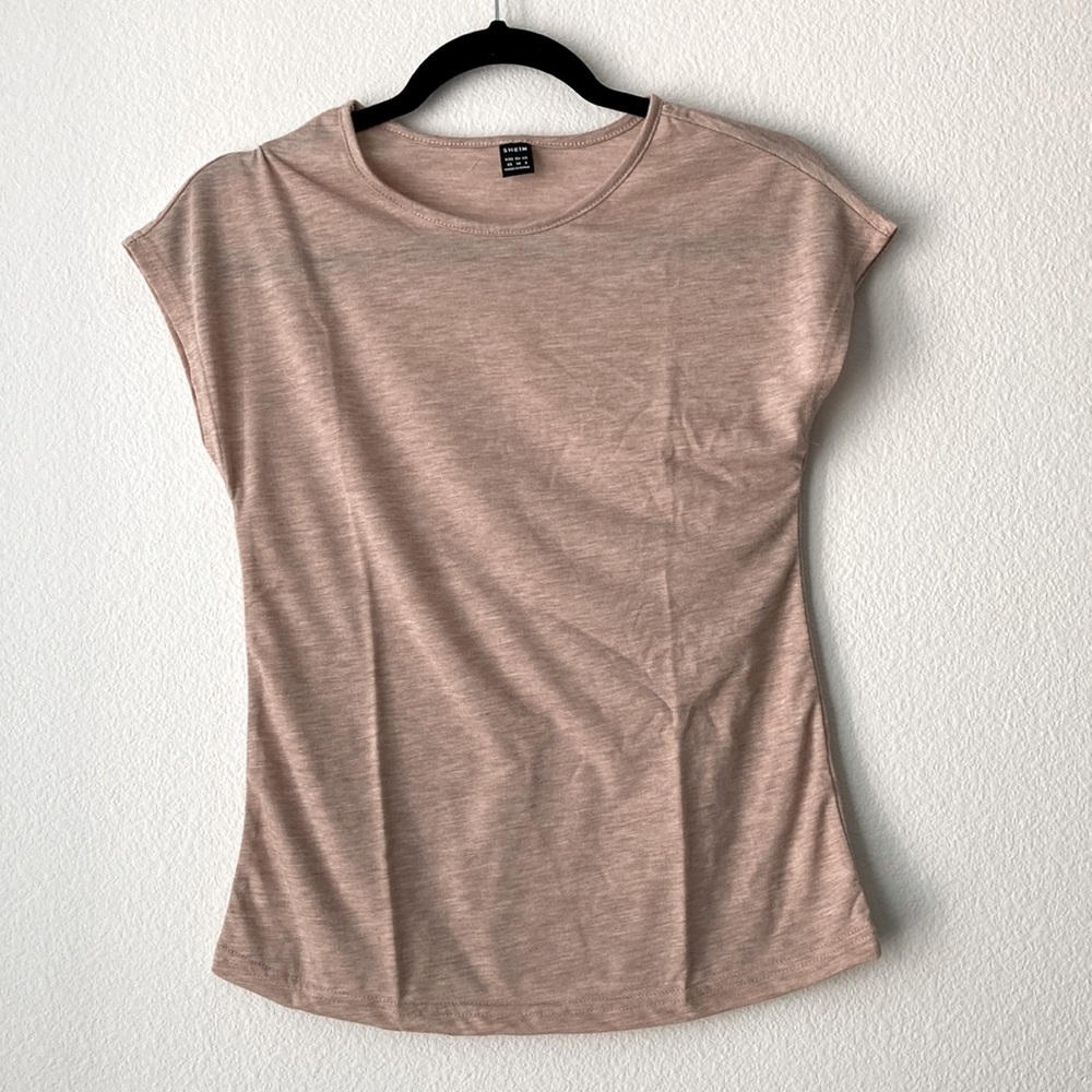NEW - Shein Neutral Cream Pink Top - Size XS